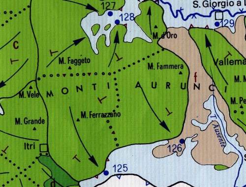Carta idrogeologica dei Monti Aurunci