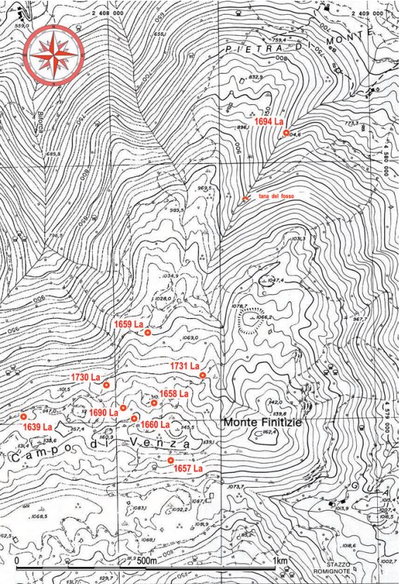 Mappa del Monte Finitizie