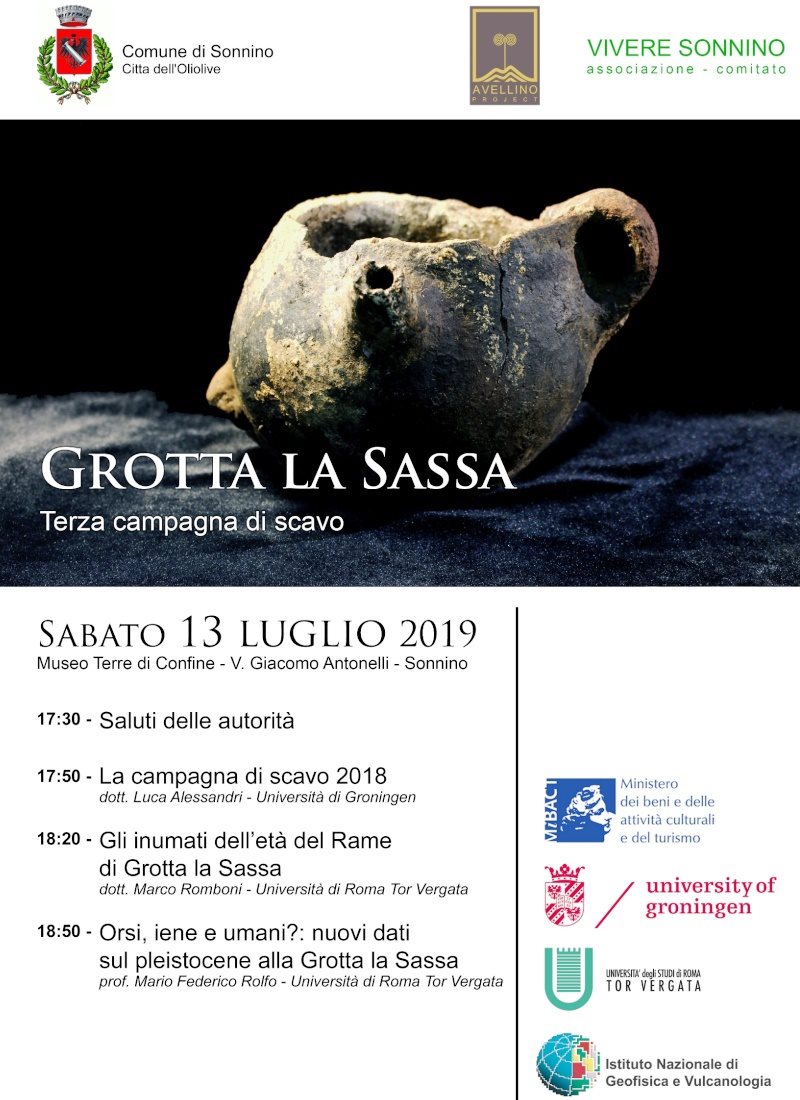 Conferenza indagini archeologiche Grotta La Sassa Sonnino